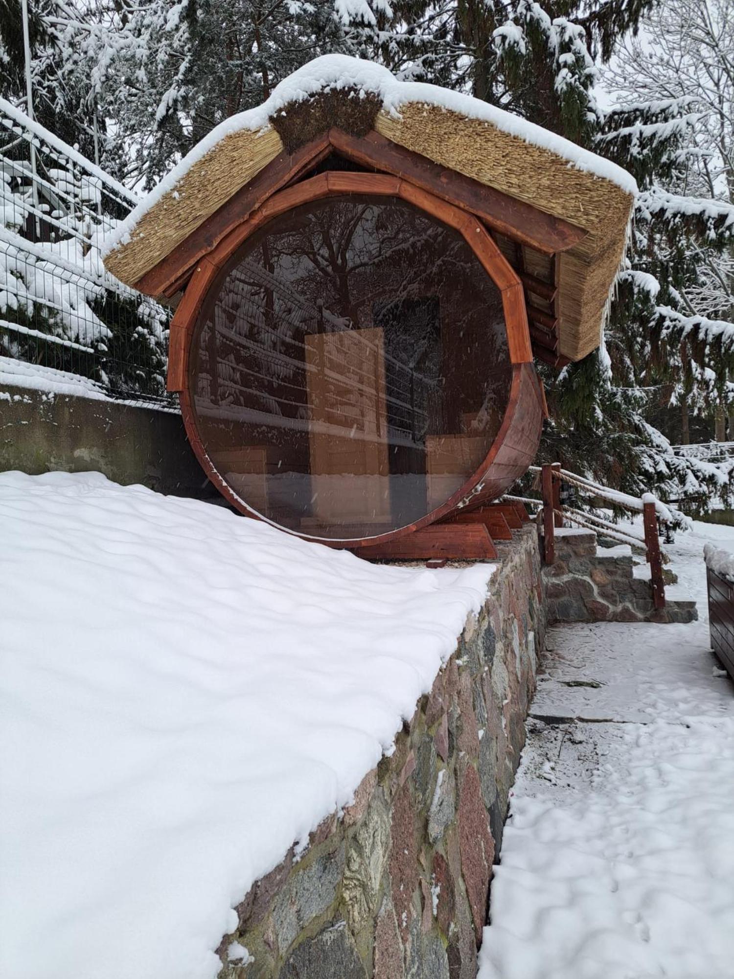 Dom Nad Jeziorem Ublik Z Sauna I Jacuzzi Экстерьер фото